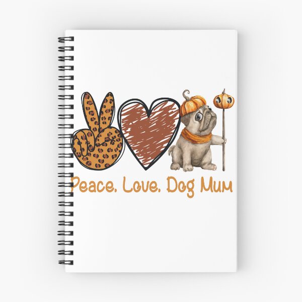 Item preview, Peace Love Dog Mom, Leopard Dog Mom Halloween designed and sold by Sam Artist.