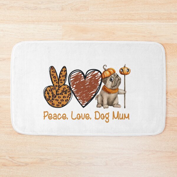Item preview, Peace Love Dog Mom, Leopard Dog Mom Halloween designed and sold by Sam Artist.