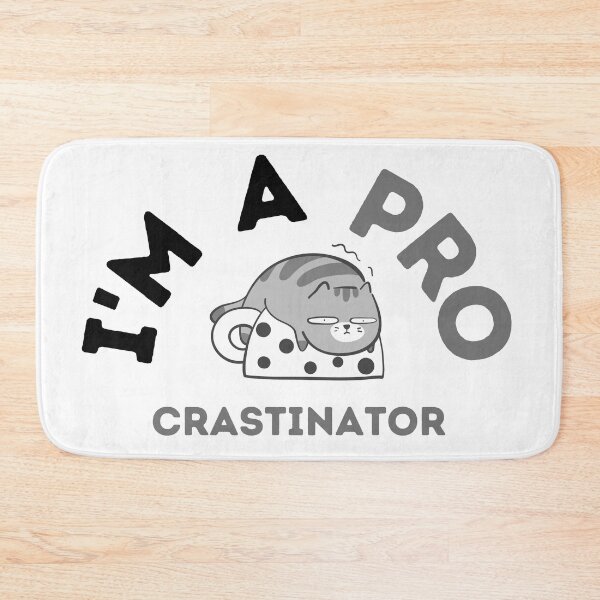 Item preview, I'm a Procrastinator Lazy Cat - Funny Motivational Design designed and sold by CreativNode.