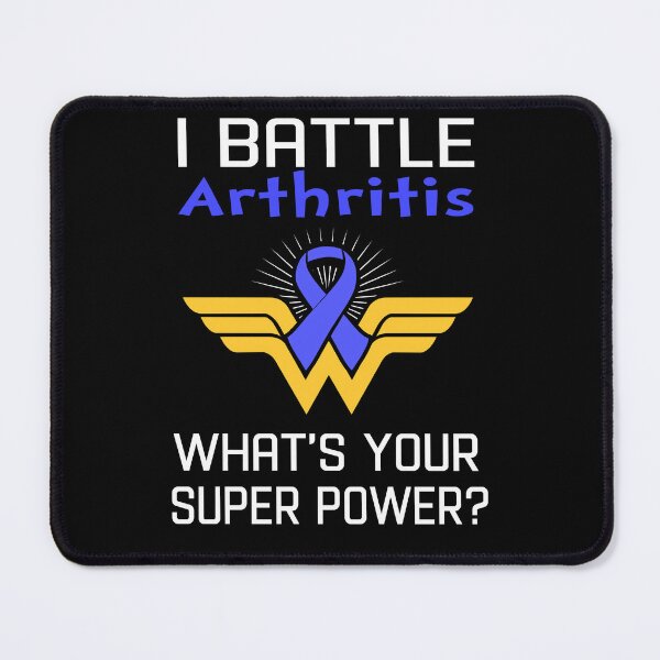 Item preview, I Battle Arthritis What's Your Super Power Support Arthritis Warrior Gifts designed and sold by Sabfit.