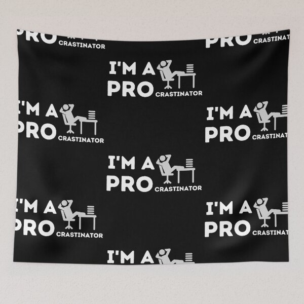 Item preview, I'm a Procrastinator Feet Up - Funny Motivational Design designed and sold by CreativNode.