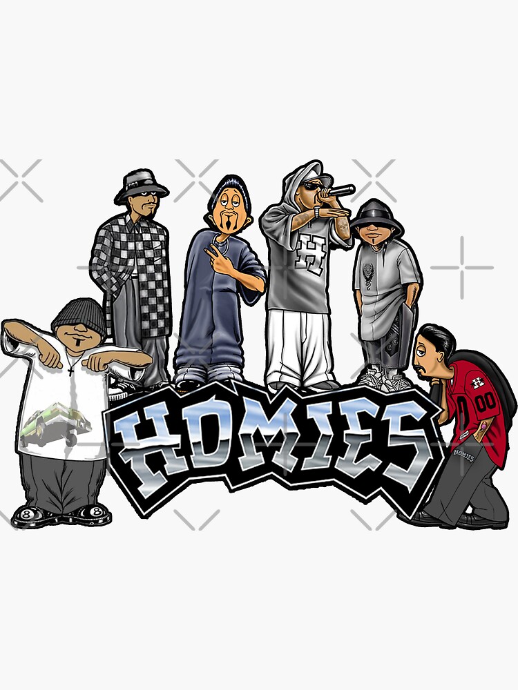 Cholo Homies Sticker For Sale By Enviousobjects2 Redbubble