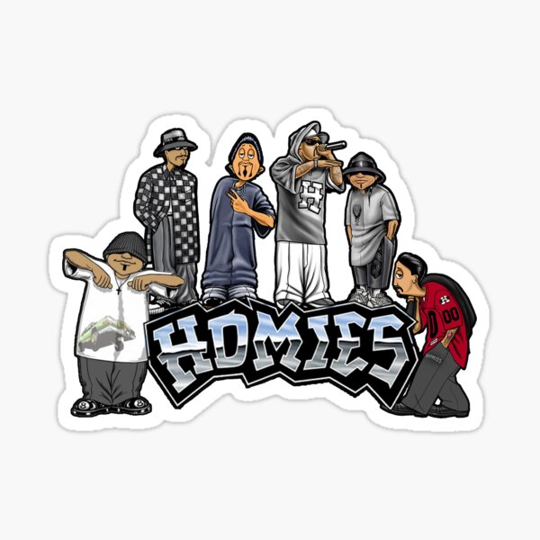 "Cholo Homies" Sticker for Sale by EnviousObjects2 | Redbubble