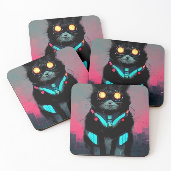 Item preview, CyberPunk Hacker Cat designed and sold by MilesJager.