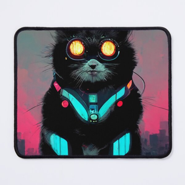 Item preview, CyberPunk Hacker Cat designed and sold by MilesJager.