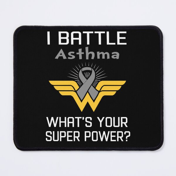 Item preview, I Battle Asthma What's Your Super Power Support Asthma Warrior Gifts designed and sold by Sabfit.