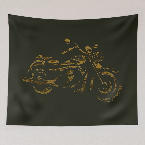 Item preview, MOTORCYCLE FOREST CAMO designed and sold by THE AMERICAN TEEVANGELIST.