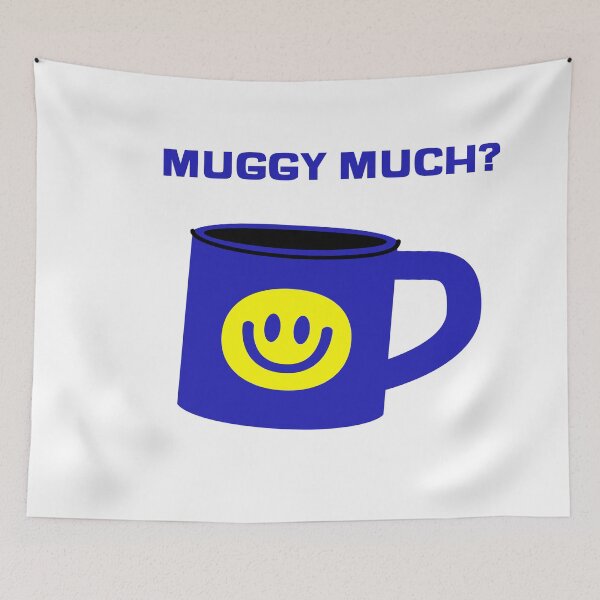 Item preview, Muggy Much? Mug With Smiley Face designed and sold by LMcDs.
