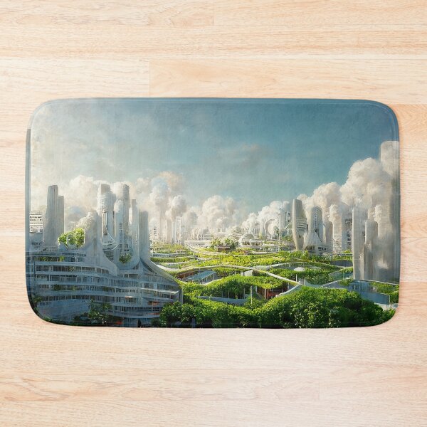 Item preview, Institute City of the Future - Futuristic Utopia Green Garden City - Fallout 4 Concept Art designed and sold by Nicky-Valentine.