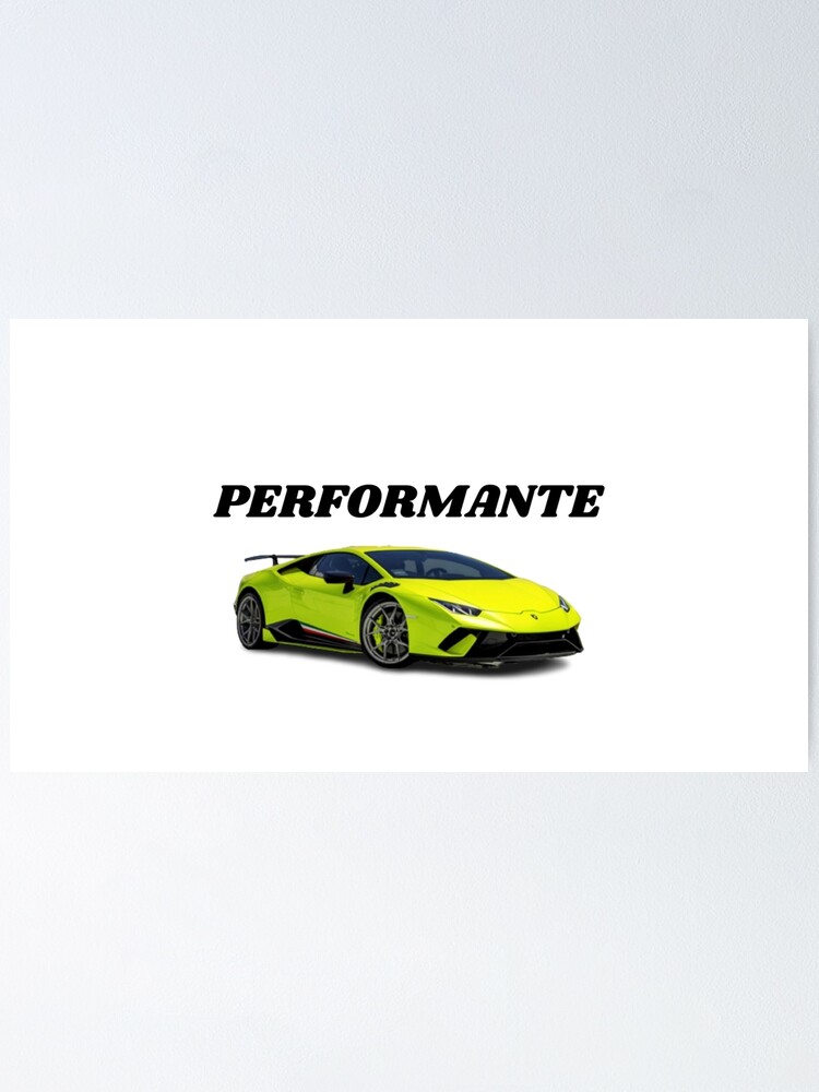 Póster «Lamborghini Huracán Performante amarillo modificado» de  TheSupercarClub | Redbubble