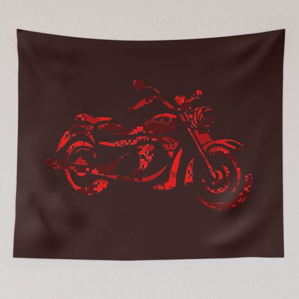 Item preview, MOTORCYCLE MARS RED CAMO designed and sold by THE AMERICAN TEEVANGELIST.