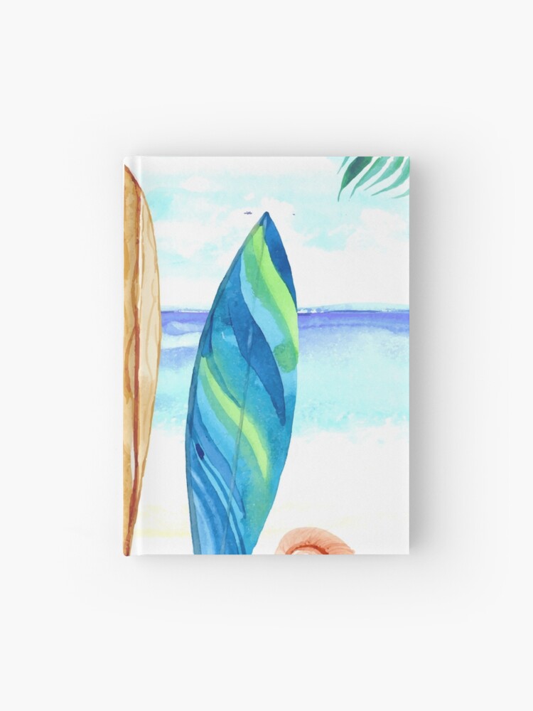 surfboard watercolor