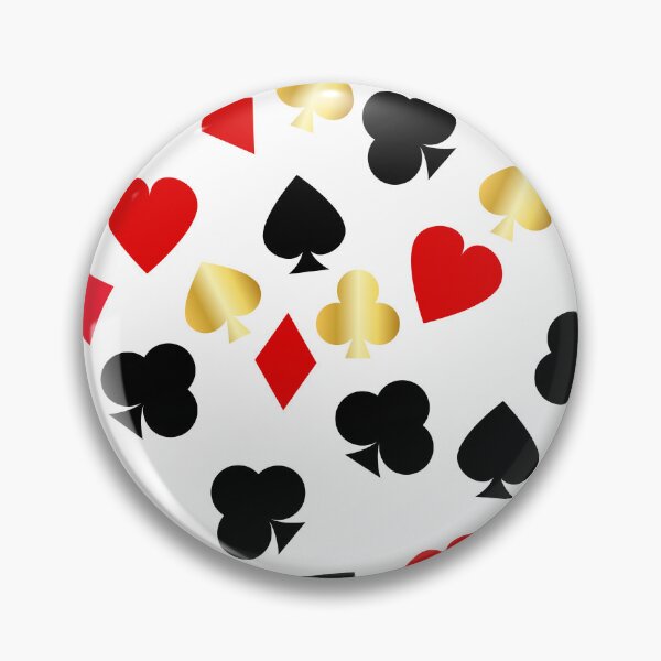 Item preview, Fun Casino Red, Black and Gold Card Suit Pattern designed and sold by silviaol.