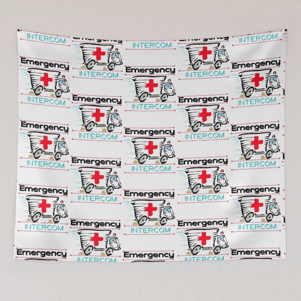 Item preview, Emergency Intercom TSHIRT, Words On Popular Right Now, Unisex , Tour Gift designed and sold by PaolasPixels.