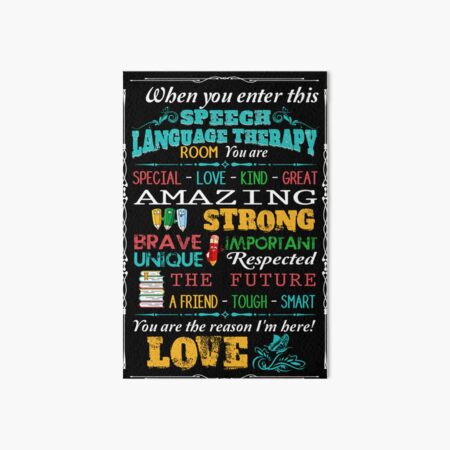 "speech language pathology meaning quotes" Art Board Print for Sale by