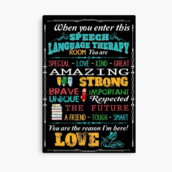 speech language pathology meaning quotes Canvas Print