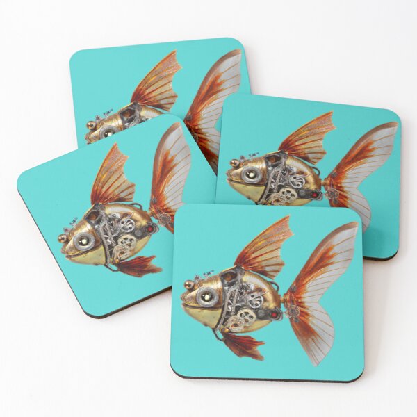 Item preview, Edsel the Steampunk Goldfish designed and sold by Angela Micheli Otwell.