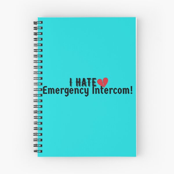 Item preview, I Hate Emergency Intercom Red Broken Heart designed and sold by PaolasPixels.