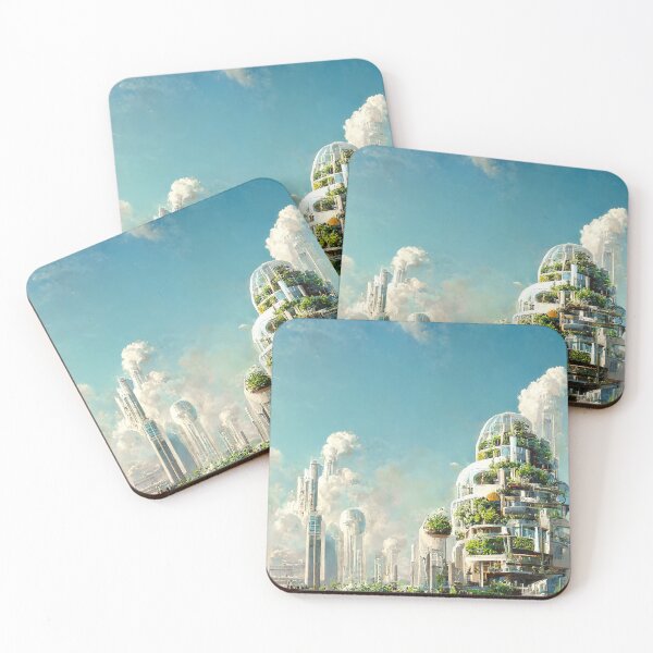 Item preview, Institute City of the Future - Futuristic Utopia Sustainability Green Garden Skyscraper City - Fallout 4 Concept Art designed and sold by Nicky-Valentine.