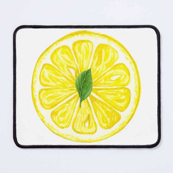 Item preview, Watercolor Lemon Slice with Lemon Leaf designed and sold by silviaol.