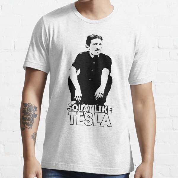 Tesla Squating Essential T-Shirt