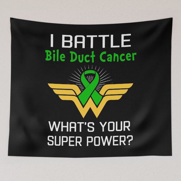 Item preview, I Battle Bile Duct Cancer What's Your Super Power Support Bile Duct Cancer Warrior Gifts  designed and sold by Sabfit.