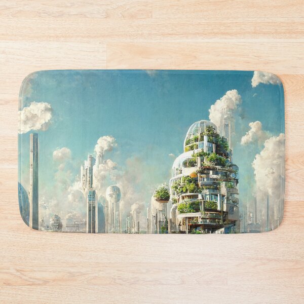 Item preview, Institute City of the Future - Futuristic Utopia Sustainability Green Garden Skyscraper City - Fallout 4 Concept Art designed and sold by Nicky-Valentine.