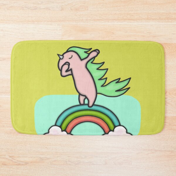 Item preview, Dabbing Unicorn On Rainbow Drawing III - Cute And Colorful Unicorn designed and sold by ViewerEqualsPhoton.