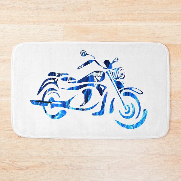 Item preview, MOTORCYCLE SAPHIRE BLUE CAMO designed and sold by THE AMERICAN TEEVANGELIST.