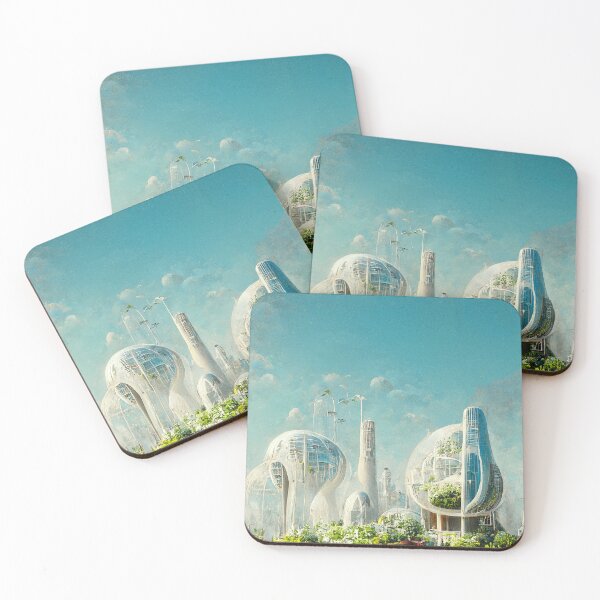 Item preview, Modern Institute City of the Future - Futuristic Utopia Sustainability Green Garden Skyscraper City - Fallout 4 Concept Art designed and sold by Nicky-Valentine.