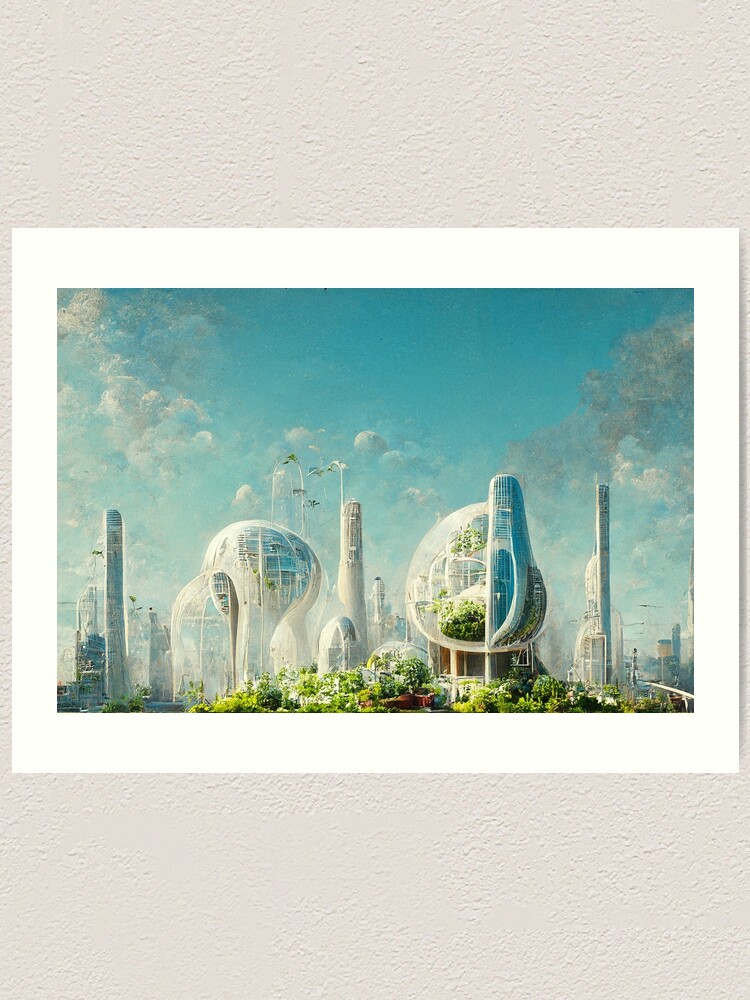 art conceptuel des villes du futur