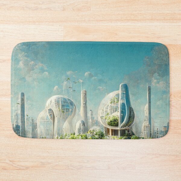 Item preview, Modern Institute City of the Future - Futuristic Utopia Sustainability Green Garden Skyscraper City - Fallout 4 Concept Art designed and sold by Nicky-Valentine.