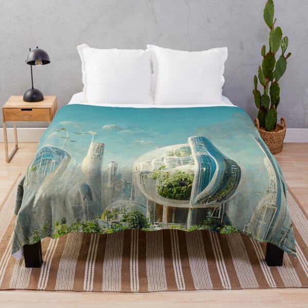 Item preview, Modern Institute City of the Future - Futuristic Utopia Sustainability Green Garden Skyscraper City - Fallout 4 Concept Art designed and sold by Nicky-Valentine.