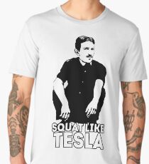 Tesla Squating Men's Premium T-Shirt
