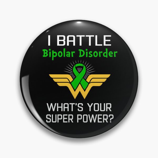 Item preview, I Battle Bipolar Disorder What's Your Super Power Support Bipolar Disorder Warrior Gifts designed and sold by Sabfit.