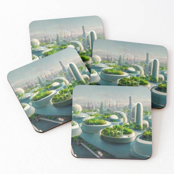 Item preview, Institute City of the Future - Futuristic Utopia Hydroponic Gardens Eco-City - Fallout 4 Concept Art designed and sold by Nicky-Valentine.