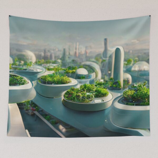 Item preview, Institute City of the Future - Futuristic Utopia Hydroponic Gardens Eco-City - Fallout 4 Concept Art designed and sold by Nicky-Valentine.