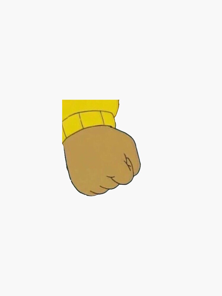 The Arthur Fist Meme Sticker