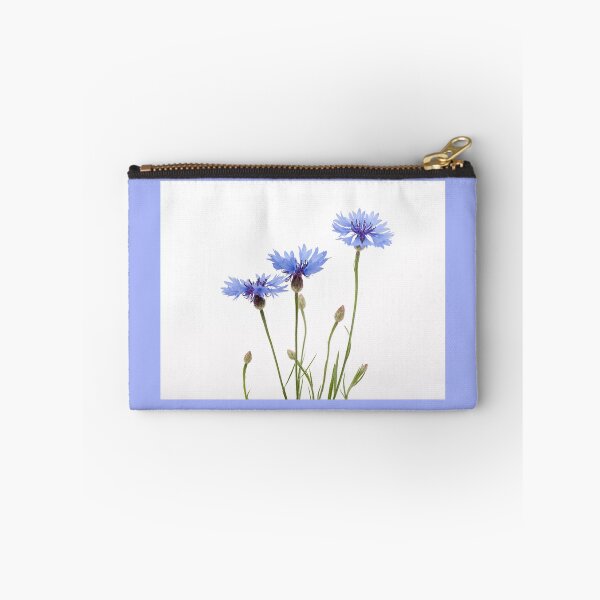 Item preview, Three blue cornflower flowers designed and sold by Arletta Cwalina.