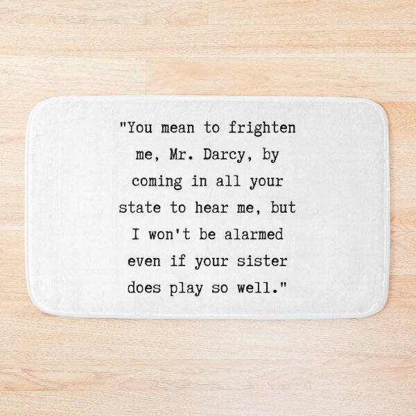 Item preview, Pride and Prejudice Quote | ...I won't be alarmed... designed and sold by WordsToArt.