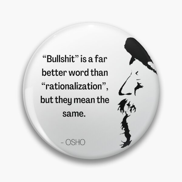 Item preview, Rationalization ... Osho Quote – To Turn You Outside In! - text design designed and sold by RetComly.