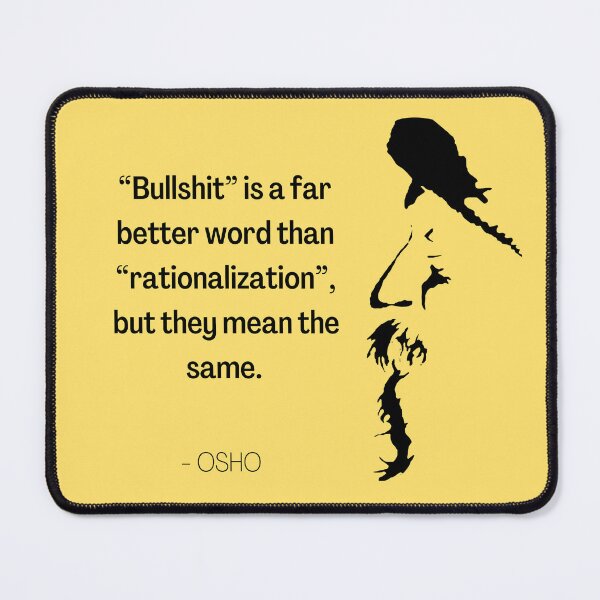 Item preview, Rationalization ... Osho Quote – To Turn You Outside In! - text design designed and sold by RetComly.