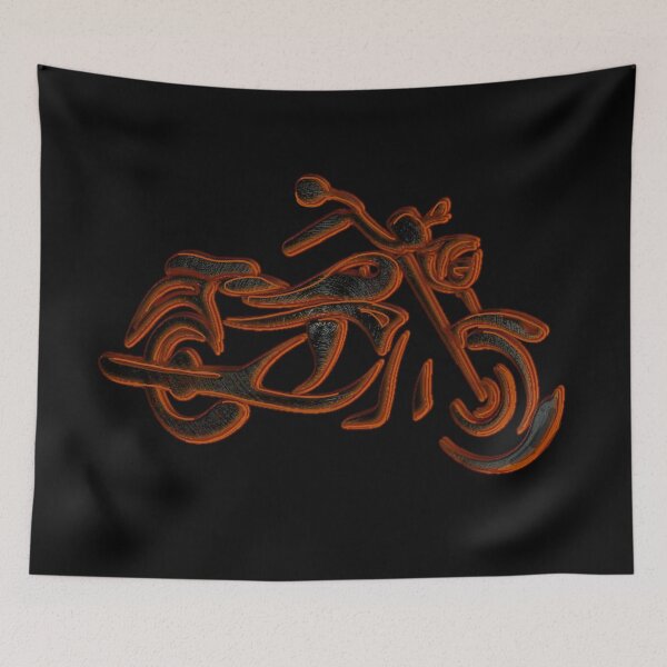 Item preview, MOTORCYCLE  H D  FIRE EMBERS designed and sold by THE AMERICAN TEEVANGELIST.