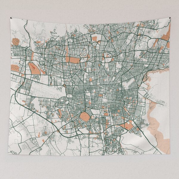 Item preview, Tehran City Map of Iran - Bohemian designed and sold by deMAP.
