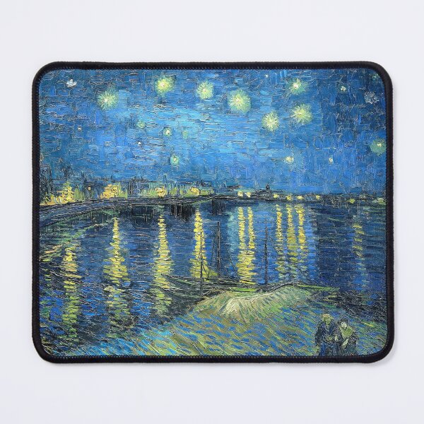 Item preview, Vincent Van Gogh Starry Night Over The Rhone. designed and sold by VintageArtRepro.