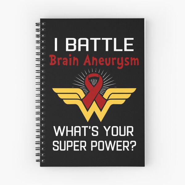 Item preview, I Battle Brain Aneurysm What's Your Super Power Support Brain Aneurysm Warrior Gifts  designed and sold by Sabfit.