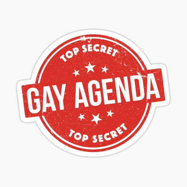 Gay Agenda Sticker