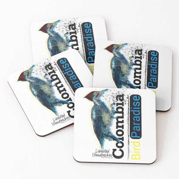 Item preview, Lineated Woodpecker bird, photographed and illustrated in the forests of colombia designed and sold by plumasycantos.