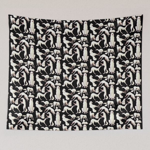 Item preview, The Shapes Of Borzois designed and sold by ghostcashew.
