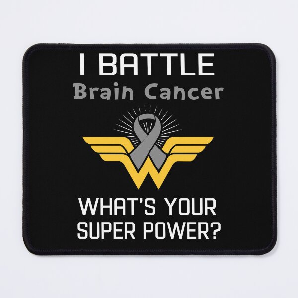 Item preview, I Battle Brain Cancer What's Your Super Power Support Brain Cancer Warrior Gifts designed and sold by Sabfit.